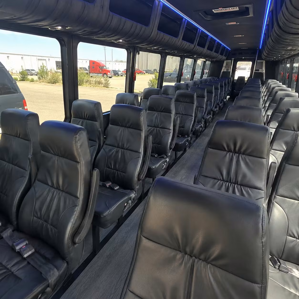 25 passenger minibus interior