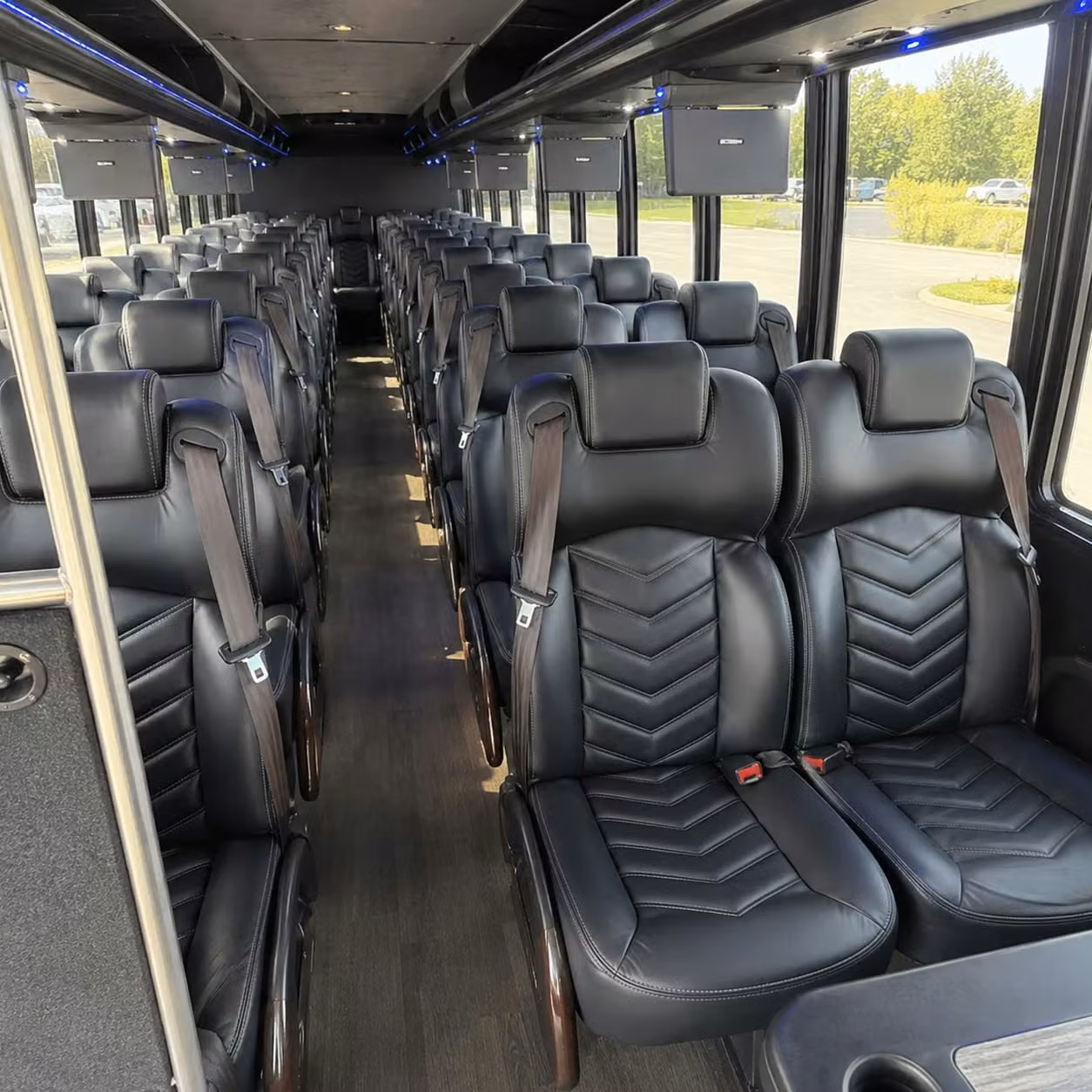 28 passenger minibus interior