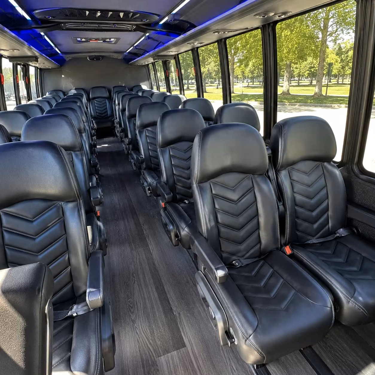 30 passenger minibus interior