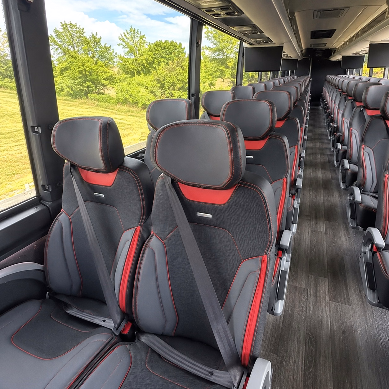 oakley 56 passenger charter bus rental
