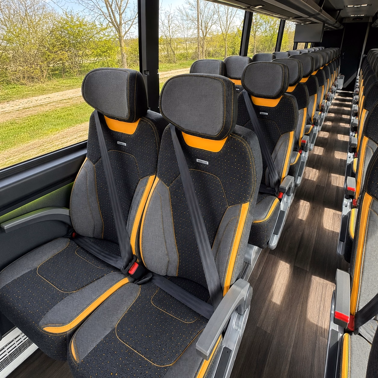 oakley charter bus interior gallery