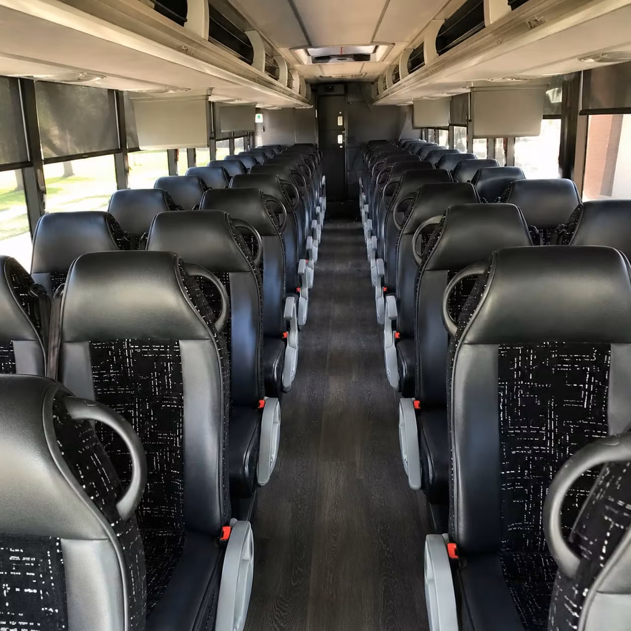 oakley charter bus rental interior