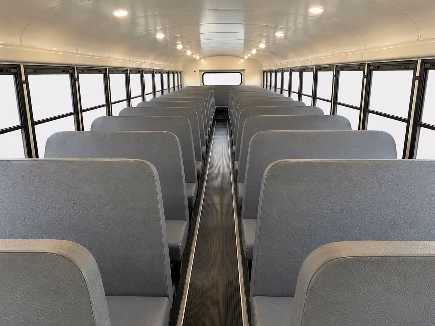 school bus inside